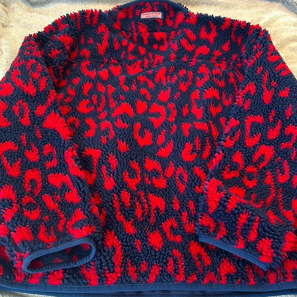 EUC - Vineyard Vines Red and Navy The Shep Shirt - Picture 4 of 11